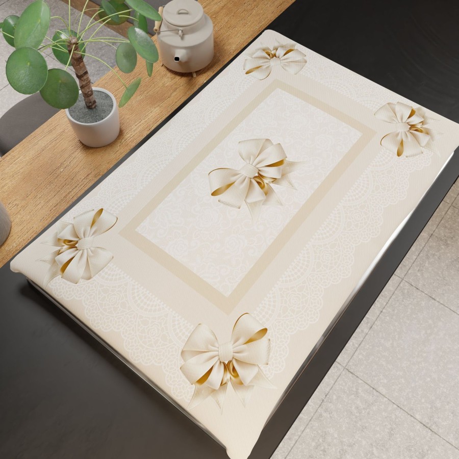 Cucina PETTI Artigiani Italiani | Coprifornello Coprifuochi Cucina In Stampa Digitale Fiocco Beige 1Pz 50X70Cm