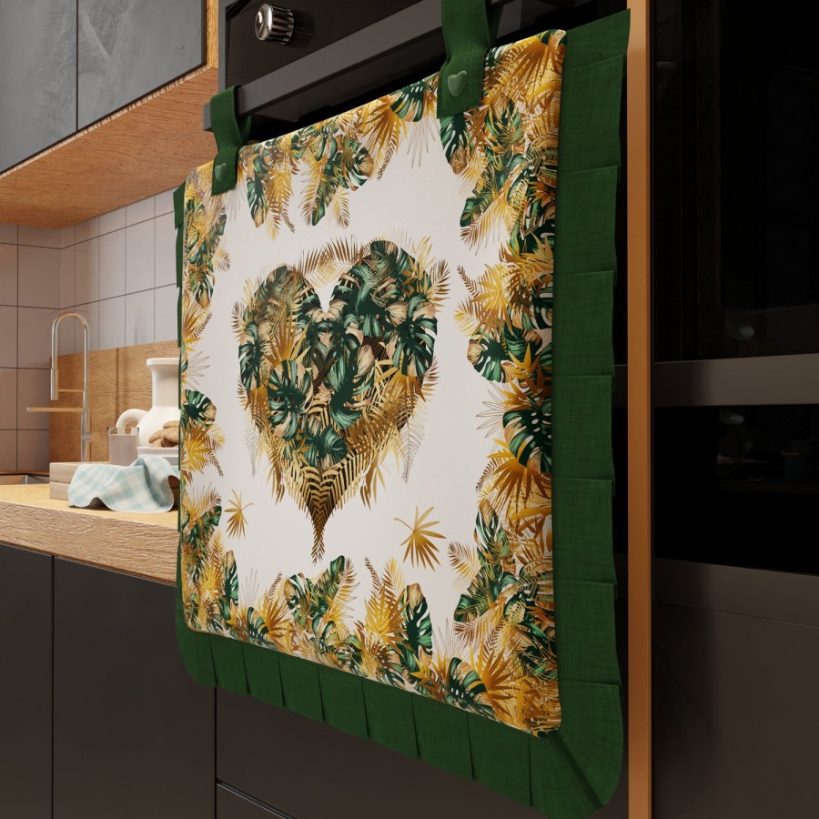 Cucina PETTI Artigiani Italiani | Copriforno Per Cucina In Stampa Digitale Tropical-04 1Pz 45X55Cm