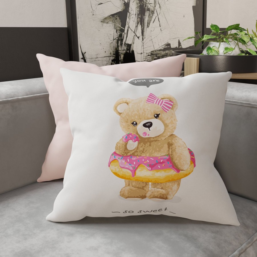 Soggiorno PETTI Artigiani Italiani | Cuscini, Copricuscini Divano, Cuscini Arredo In Stampa Digitale Teddy Donut