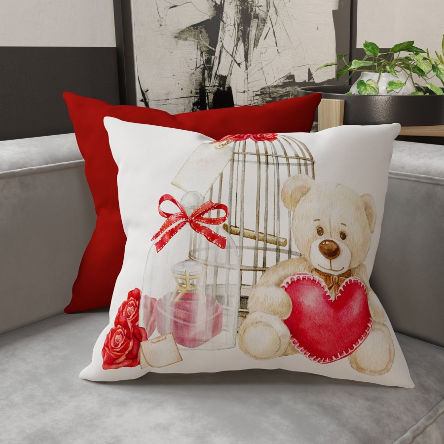 Soggiorno PETTI Artigiani Italiani | Cuscini, Copricuscini Divano, Cuscini Arredo In Stampa Digitale Teddy Heart