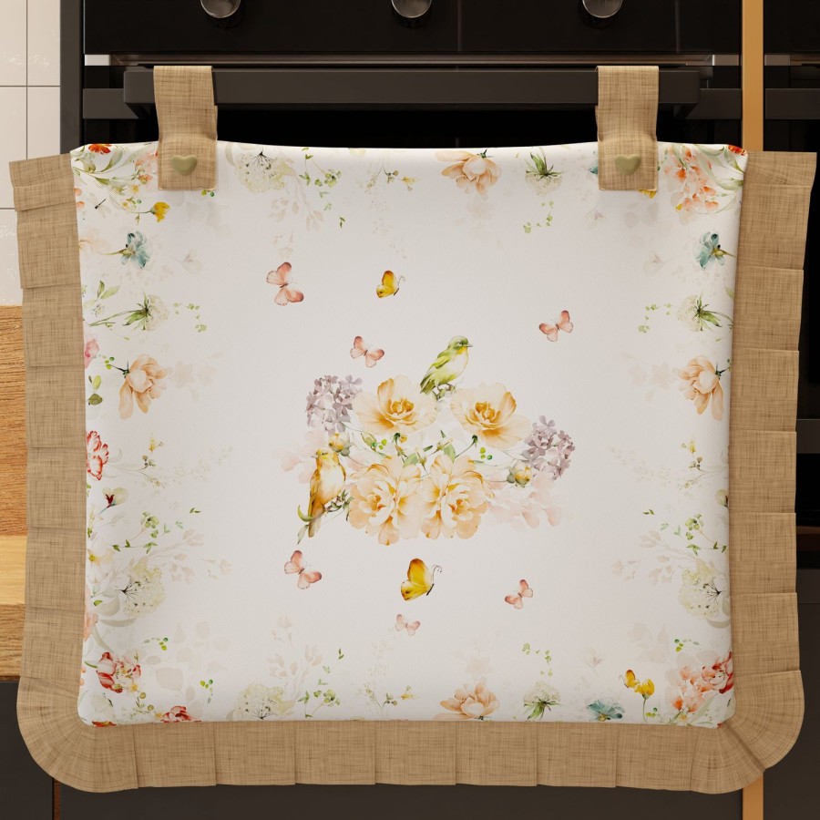 Cucina PETTI Artigiani Italiani | Copriforno Per Cucina In Stampa Digitale Floreale 06 1Pz 45X55Cm