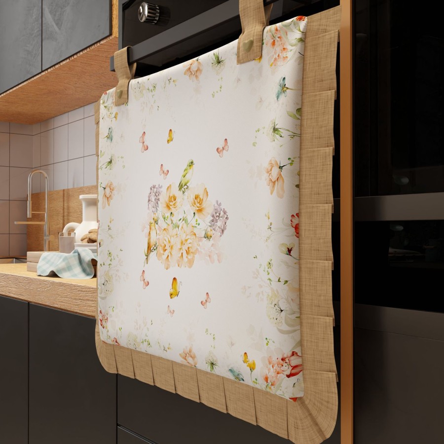 Cucina PETTI Artigiani Italiani | Copriforno Per Cucina In Stampa Digitale Floreale 06 1Pz 45X55Cm