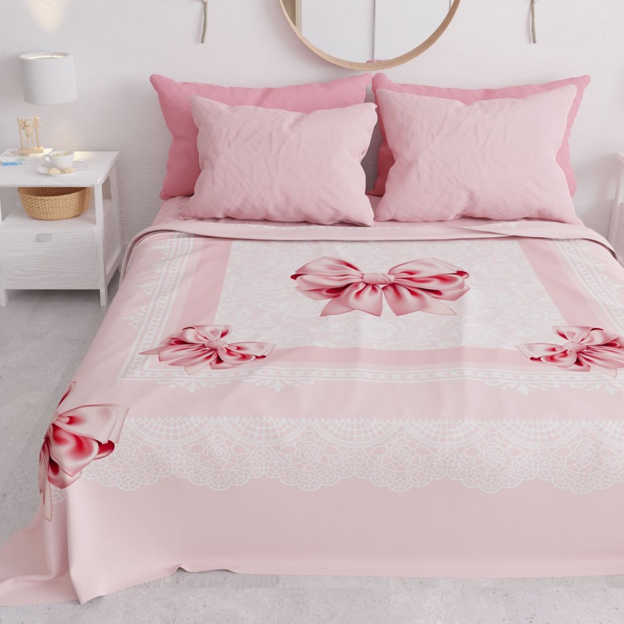 Camera Da Letto PETTI Artigiani Italiani | Copriletto Estivo, Coperta Leggera, Lenzuola Copriletto, Fiocco Rosa