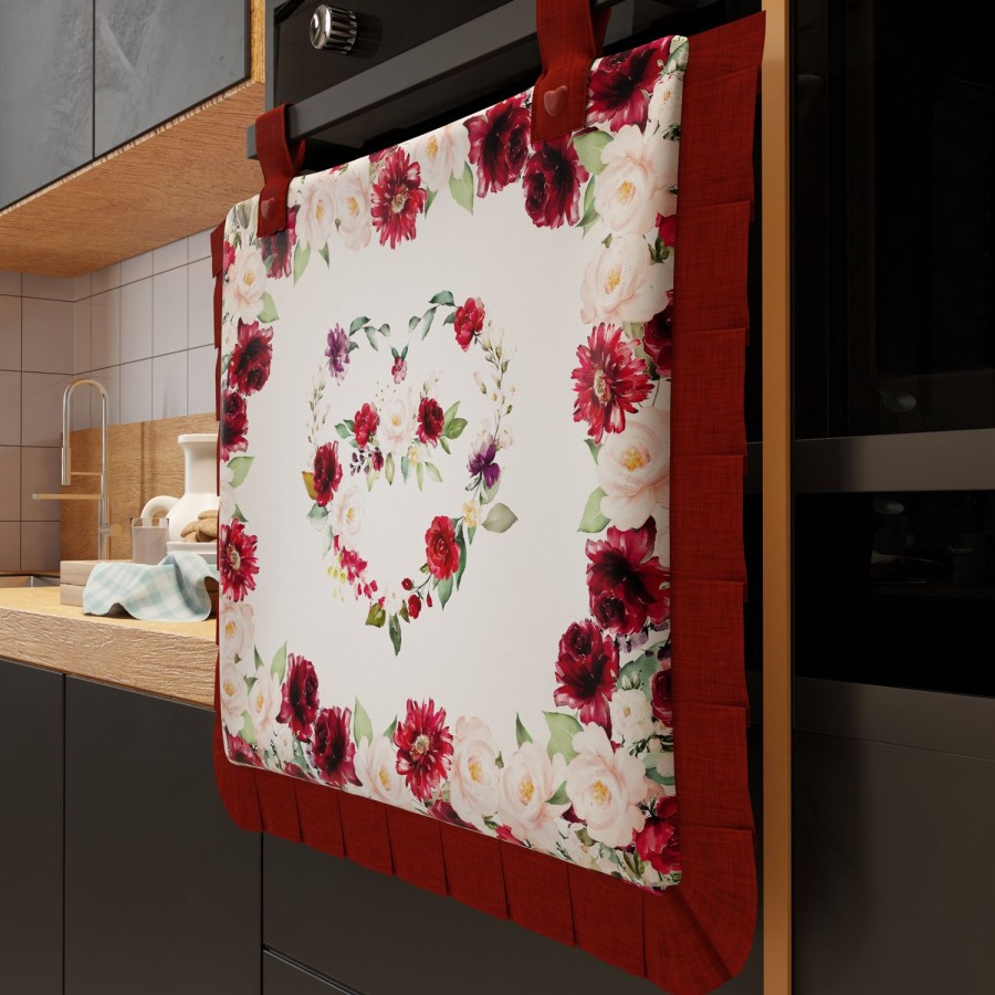 Cucina PETTI Artigiani Italiani | Copriforno Per Cucina In Stampa Digitale Floreale-07 1Pz 45X55Cm