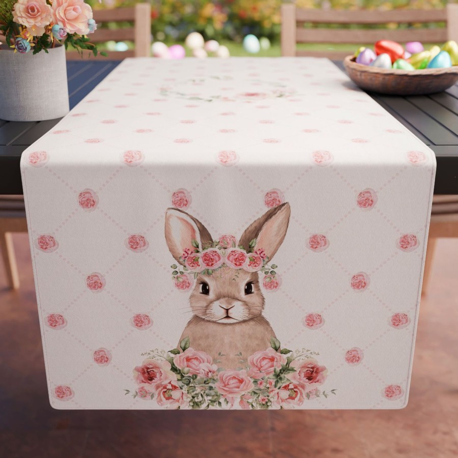 Cucina PETTI Artigiani Italiani | Runner Tavola Pasqua, Tovaglia Runner Pasqua, Runner Cucina Pink Rabbit